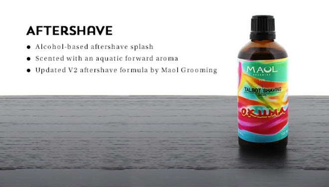 Maol Grooming v2 After Shave Splash, Okuma by Talbot Shaving