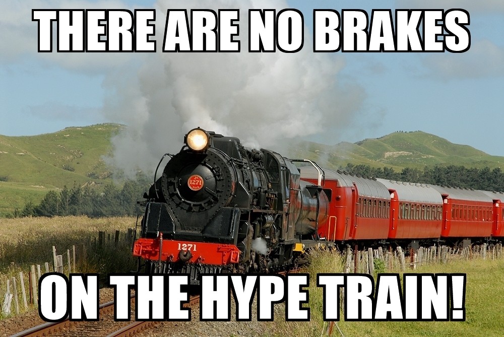 Image result for all aboard hype train